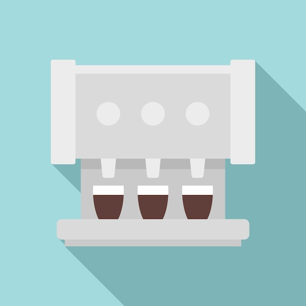 Icono de máquina de café profesional Ilustración plana del icono de vector de máquina de café profesional para diseño web