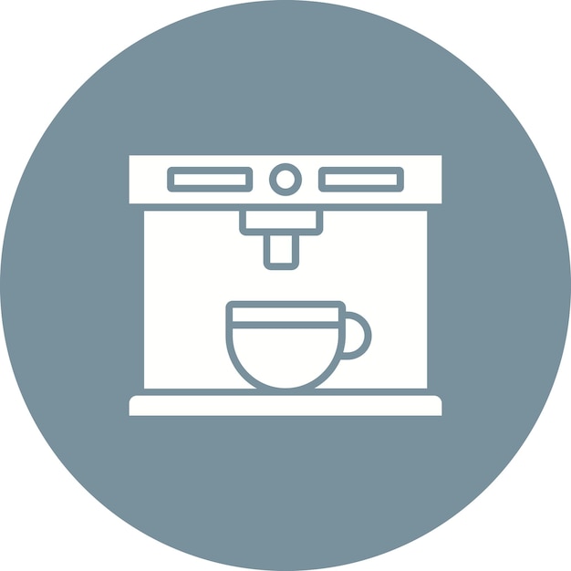 El icono de la máquina de café