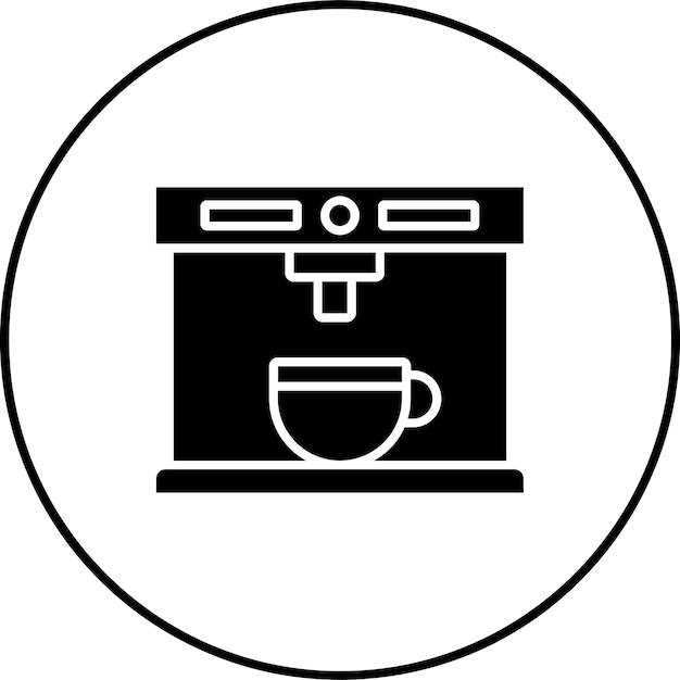 El icono de la máquina de café