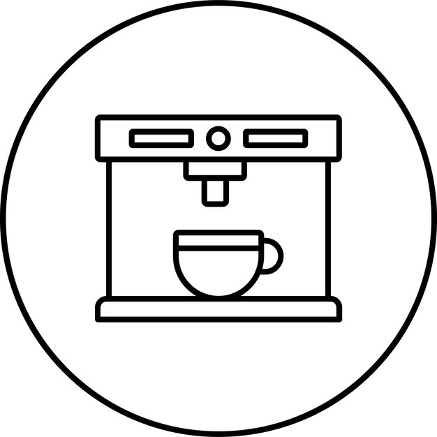 El icono de la máquina de café