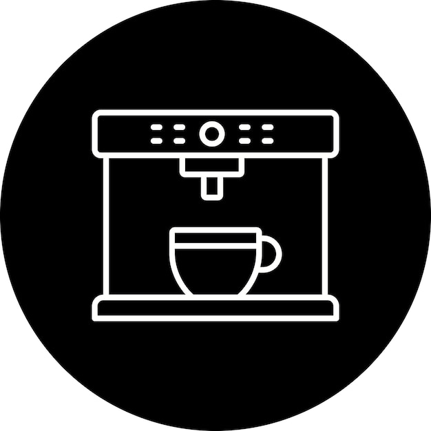 El icono de la máquina de café