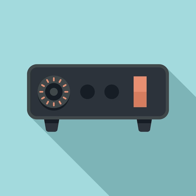 Icono de máquina de dispositivo de tatuaje Ilustración plana del icono de vector de máquina de dispositivo de tatuaje para diseño web