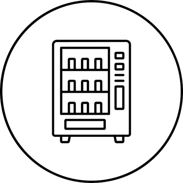 El icono de la máquina expendedora