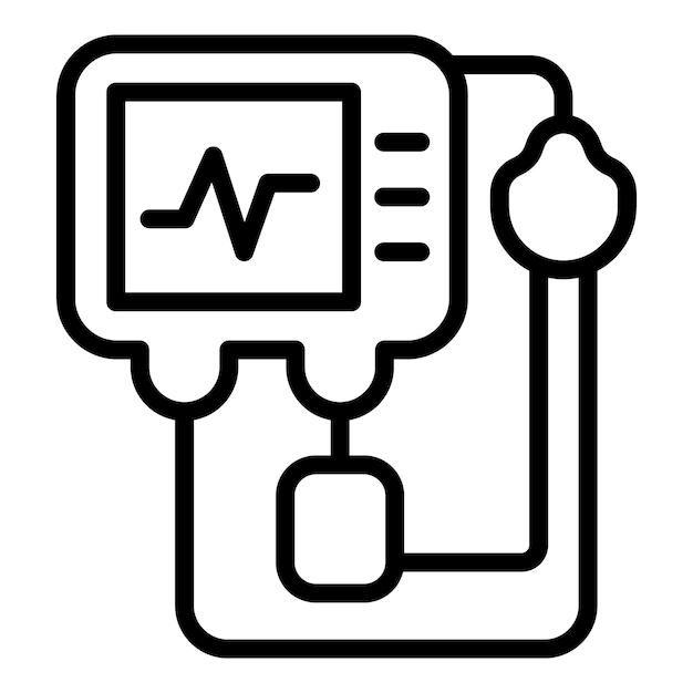 Vector icono de máquina médica del ventilador de corona icono de vector de máquina médica del ventilador de corona para diseño web aislado en fondo blanco