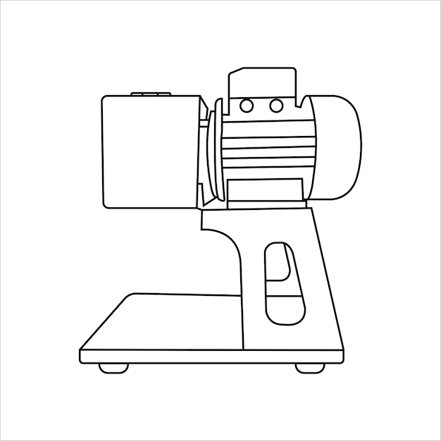 Vector el icono de la máquina de raspado de coco