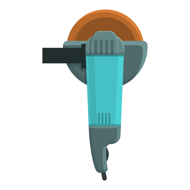 Icono de máquina rectificadora. Caricatura de icono de vector de máquina rectificadora para diseño web aislado sobre fondo blanco
