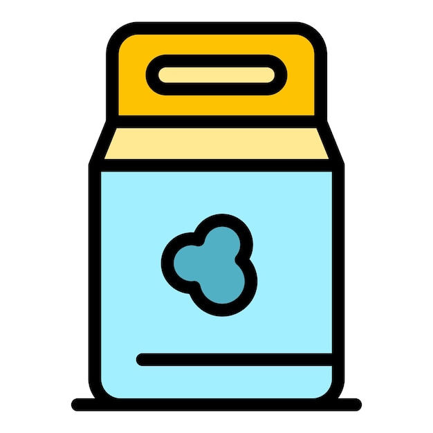El icono de la máquina de ropa seca Contorno del icono vectorial de la maquinaria de ropa seca El color es plano y aislado