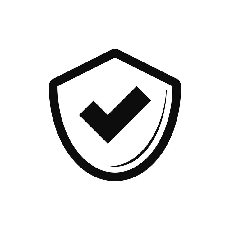 icono de marca de comprobación logotipo de seguridad