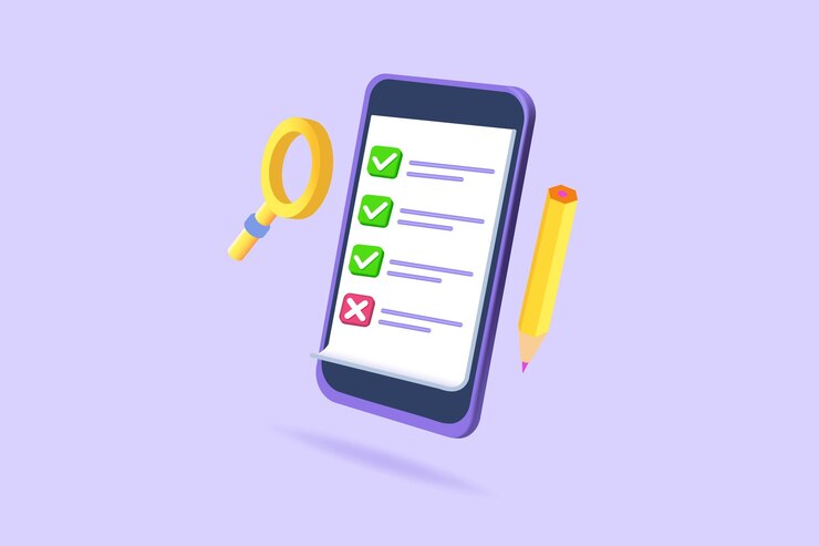 Vector icono de marca de portapapeles de examen de aprobación gestión de tareas lista de verificación de tareas pendientes ilustración de vector realista 3d