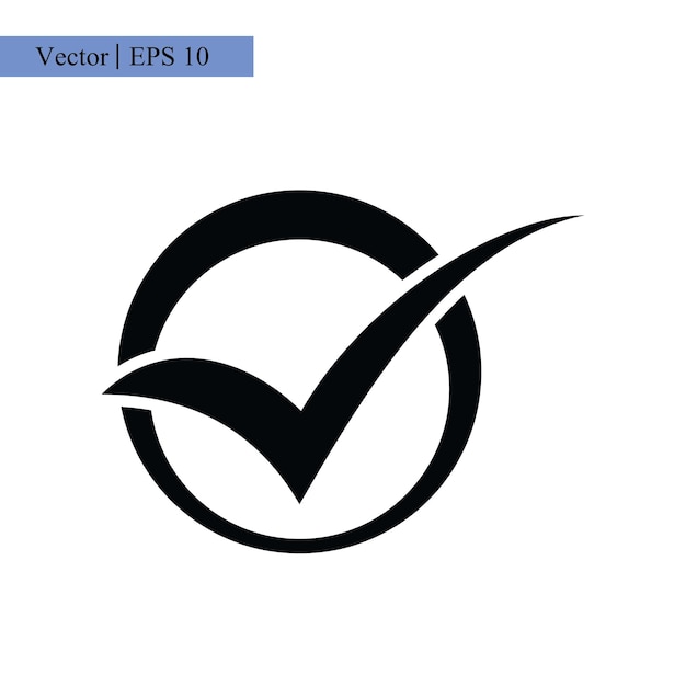 icono de marca de verificación diseño de logotipo plantilla ilustración con estilo de moda