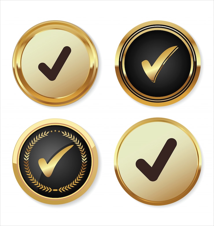 Vector icono de marca de verificación