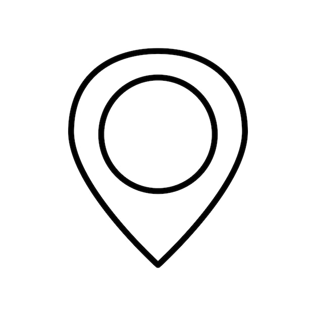 El icono del marcador establece la ubicación del mapa, el pino, el vector, el símbolo, la posición, el puntero, el botón, la dirección, el marcador, el signo.