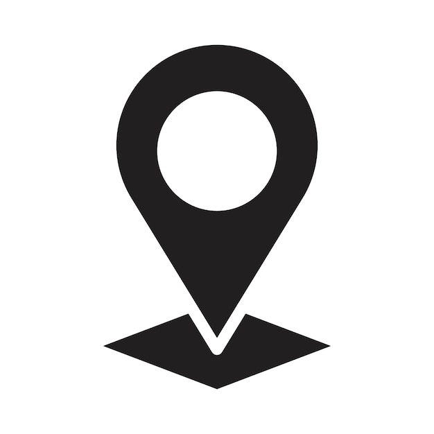 Ícono de marcador de mapa Conjunto de dibujos de línea de logotipo