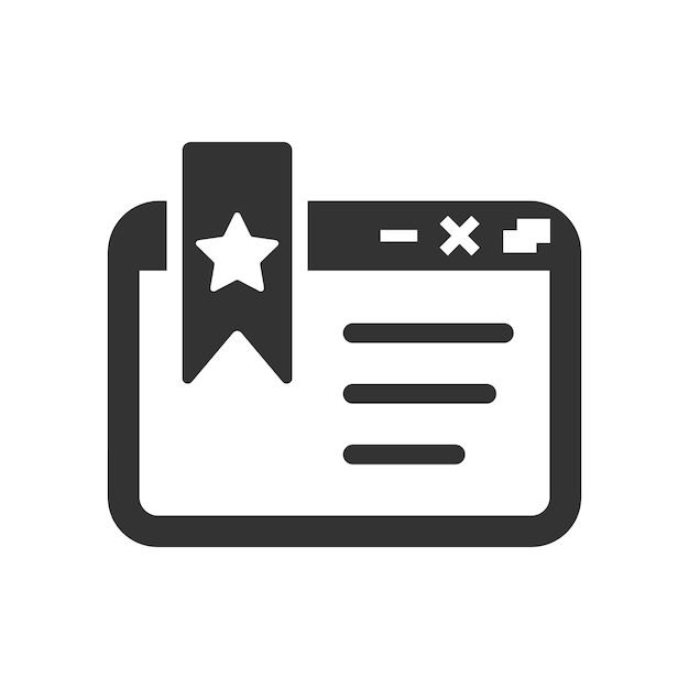 Icono de marcador de sitio web