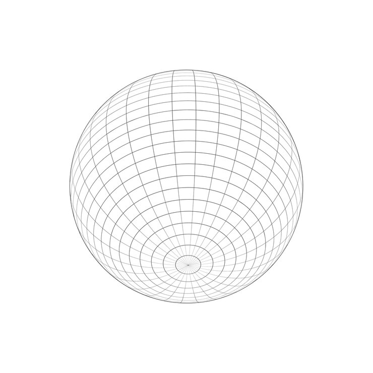Vector ícono de marco de alambre de esfera 3d figura de esfera de forma esférica bola de cuadrícula aislada sobre fondo blanco