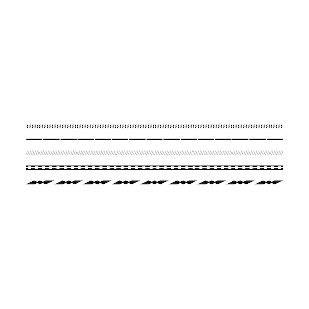 Icono del marco de borde divisor de la línea horizontal de la forma vectorial del icono para el elemento de garabateo vintage decorativo para el diseño en la ilustración vectorial