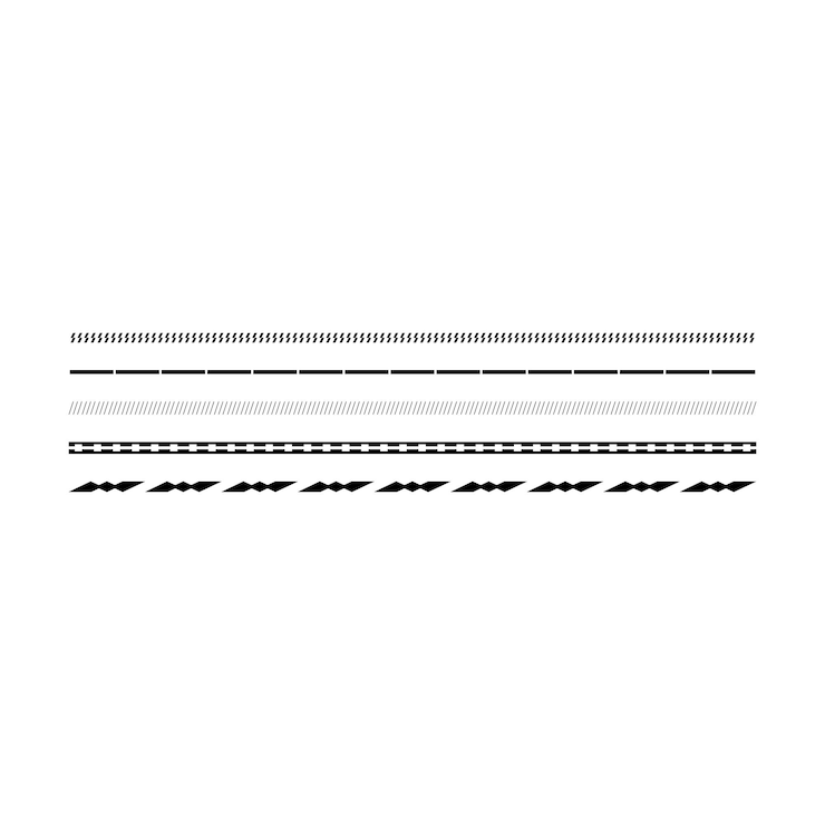 Vector icono del marco de borde divisor de la línea horizontal de la forma vectorial del icono para el elemento de garabateo vintage decorativo para el diseño en la ilustración vectorial