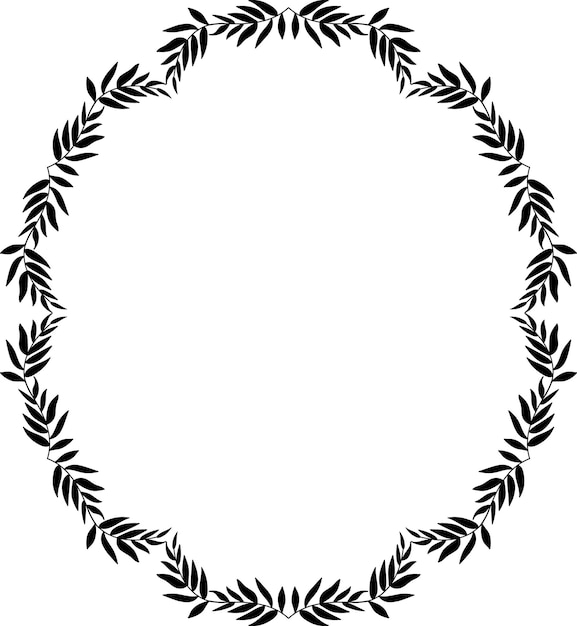 Icono de marco de borde de hoja dibujado a mano para sitio web, documento, diseño de carteles, impresión, aplicación.