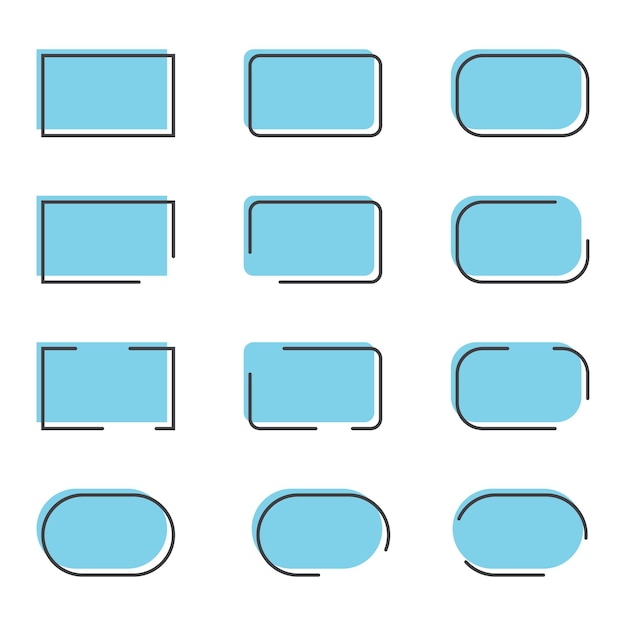 Icono de marco de citas en estilo plano Ilustración vectorial de burbujas de habla en un fondo aislado Concepto de negocio de señales de comentarios