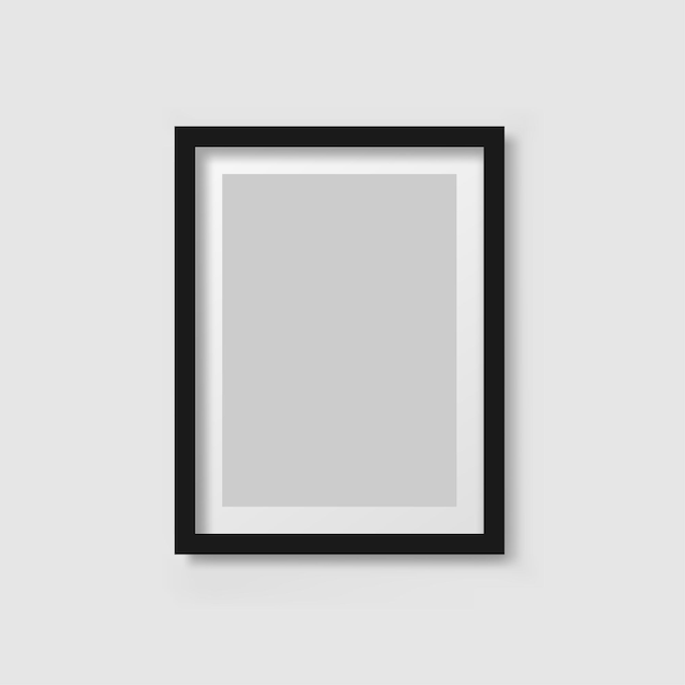Icono de marco de imagen realista en estilo plano ilustración de vector de foto sobre fondo blanco aislado concepto de negocio de signo de maqueta de marco de imagen