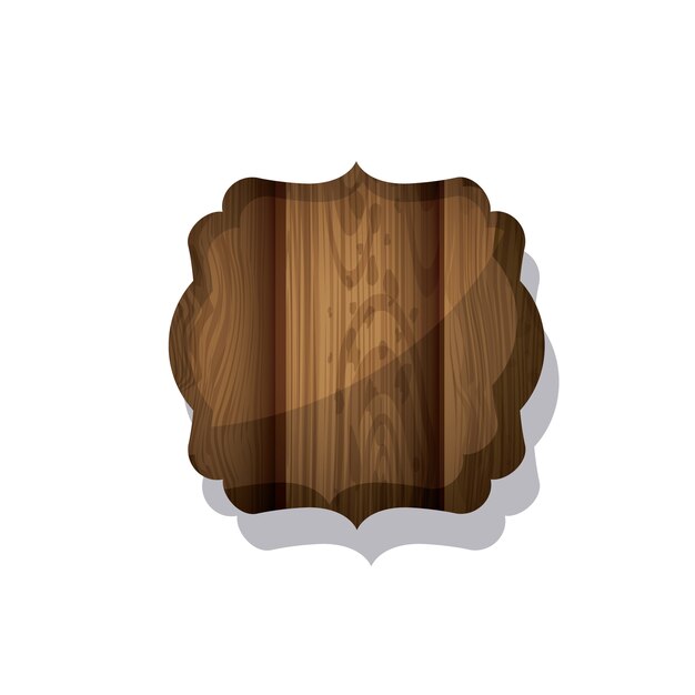 Icono de marco marrón madera y rayas