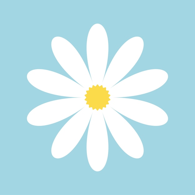 Icono de margarita Icono de vector de manzanilla aislado