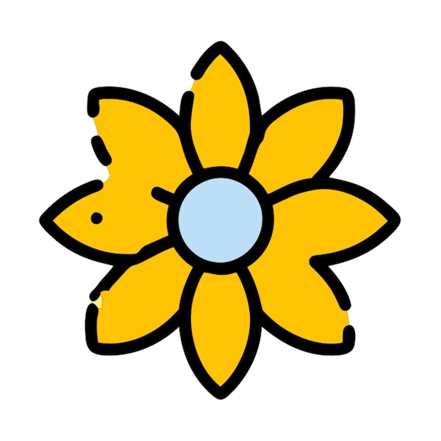 icono de margarita incluir un icono de flor de margarita en su logotipo que puede ser una imagen simplificada o un más