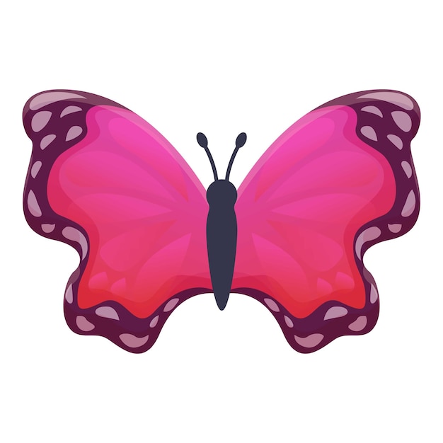 Vector icono de mariposa voladora icono vectorial de mariposa voadora para el diseño web aislado sobre fondo blanco