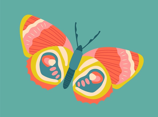 Vector icono de mariposas brillantes