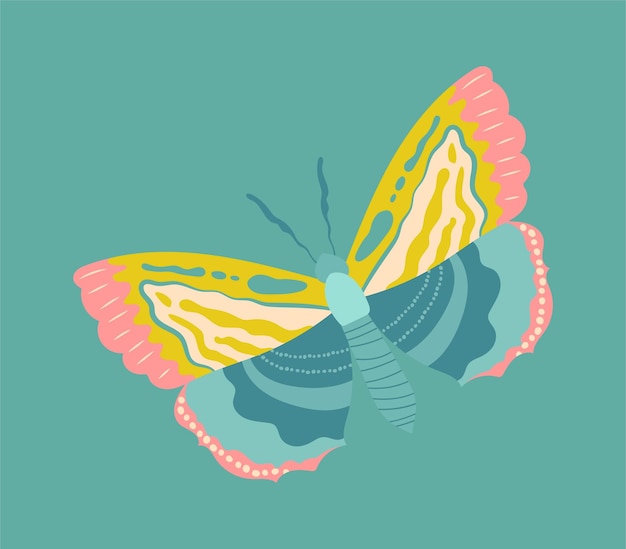 Vector icono de mariposas brillantes