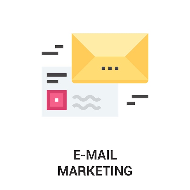 icono de marketing por correo electrónico