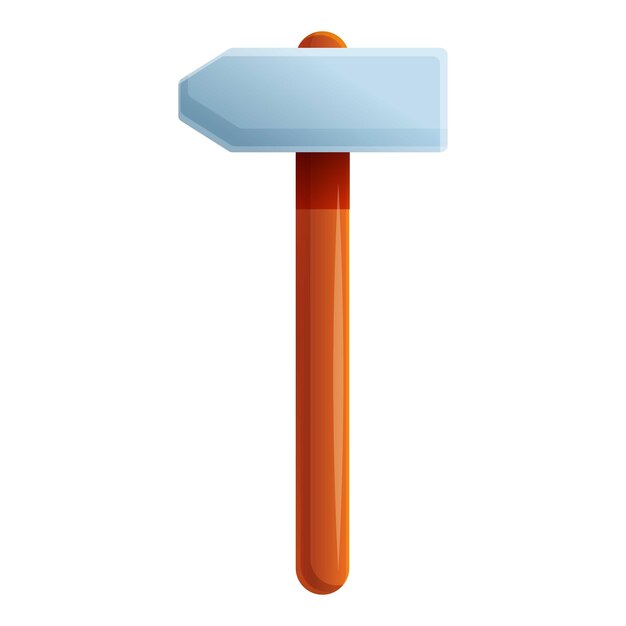 Icono de martillo de casa del herrero Icono vectorial de martillo del herrero para el diseño web aislado sobre fondo blanco