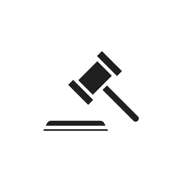 Icono de martillo Conjunto de dibujos de línea de logotipo