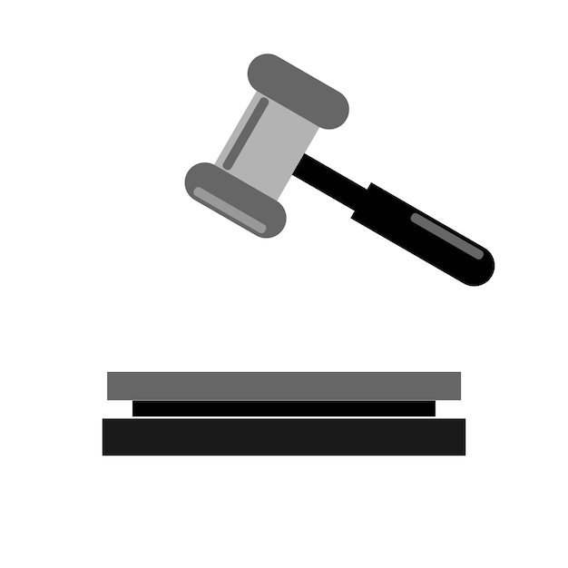 Icono del martillo del juez