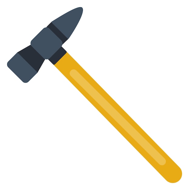 Icono de martillo Símbolo de herramienta de construcción Equipo de manitas