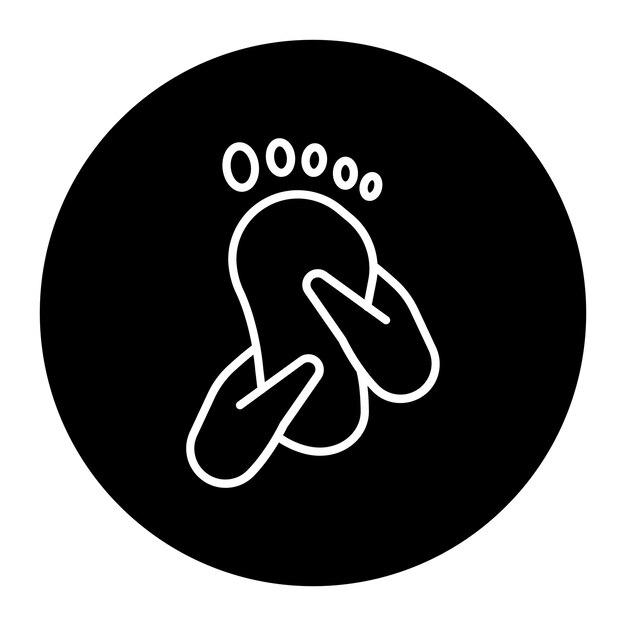 Icono de masaje de pies