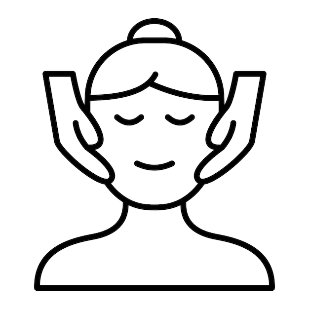 Vector icono de masaje