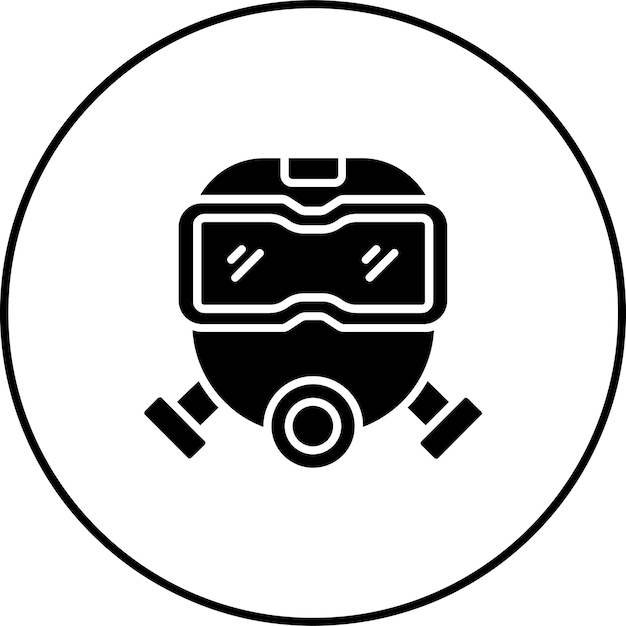 El icono de la máscara del bombero