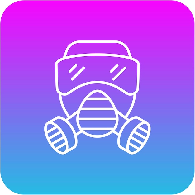 El icono de la máscara del bombero