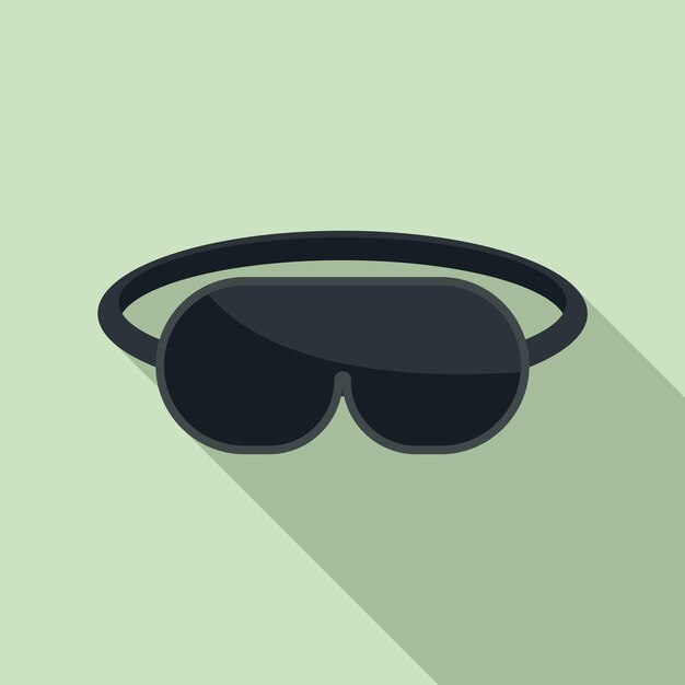 Icono de máscara para dormir Ilustración plana del icono de vector de máscara para dormir para diseño web