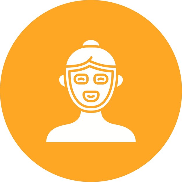 El icono de la máscara facial
