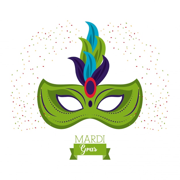 Vector icono de máscara de mardi gras