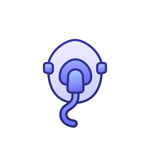 icono de máscara de oxígeno con contorno