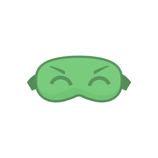 El icono de la máscara de sueño de dibujos animados simple