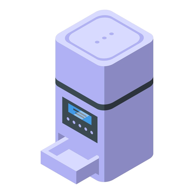 Icono de mascota del dispositivo gps vector isométrico id del lector