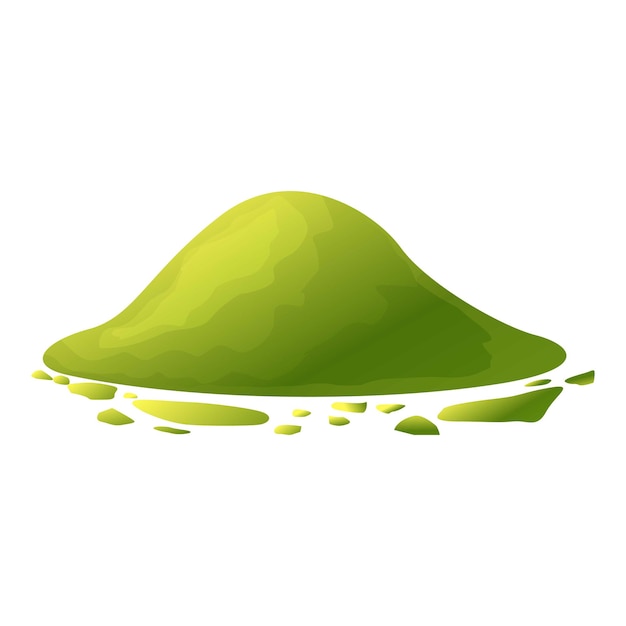 Icono de matcha en polvo de té Icono vectorial de matcha de té en polvo para el diseño web aislado en fondo blanco