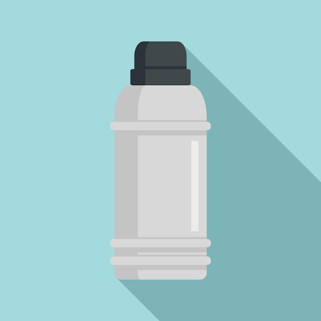 Icono de matraz aislado Ilustración plana del icono de vector de matraz aislado para diseño web