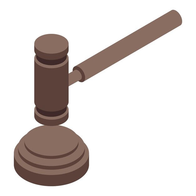Icono de mazo de auditoría Isométrico del icono de vector de mazo de auditoría para diseño web aislado sobre fondo blanco