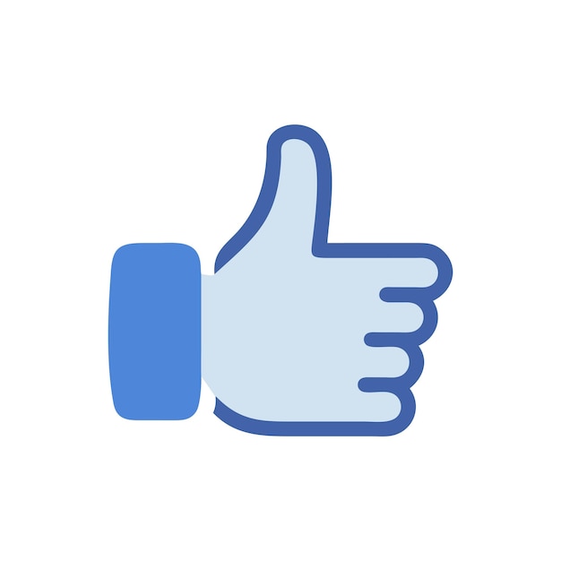 Ícono de "Me gusta" y "Reacción" para sitios web de redes sociales y aplicaciones móviles