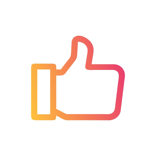 Ícono de "Me gusta" y "Reacción" para sitios web de redes sociales y aplicaciones móviles
